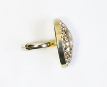 Inel Reglabil JellyFish Cerralun Oval Gold, AuriuArgint Placat Cu Aur