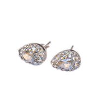 Cercei Pear Ceralun, Cristal, Argint 925, 14mm