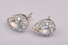 Cercei Pear Ceralun, Cristal, Argint 925, 14mm
