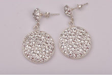 Cercei Ceralun Crystal 20 mm, Alb, Argint 925, 20mm