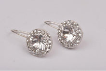 Cercei Rivoli Ceralun, Cristal, Argint 925, 13mm