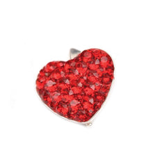 Pandantiv Heart Ceralun, Rosu, Argint 925, 14mm